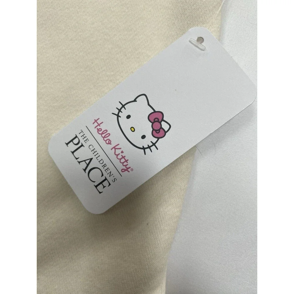 NEW Hello Kitty The Children's Place Girls Dress L 10/12 Cream Sequin Skirt NWT